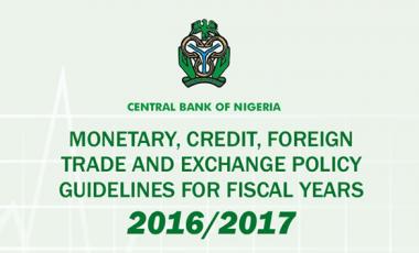 Monetary, Credit, Foreign Trade and Exchange Policy Guidelines For Fiscal Years 2016/2017